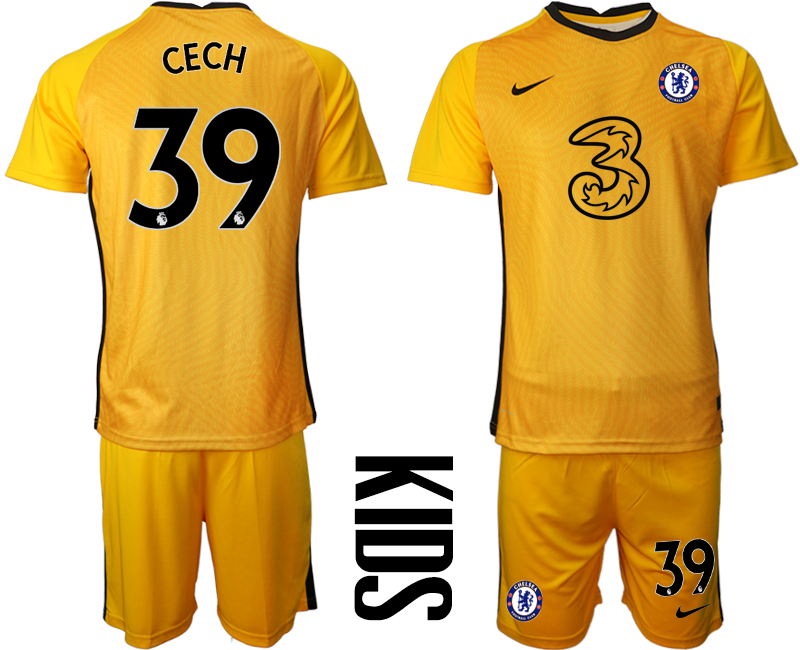 2021 Chelsea yellow goalkeeper Youth #39 soccer jerseys